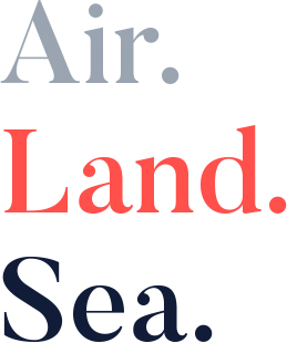 Air. Land. Sea.